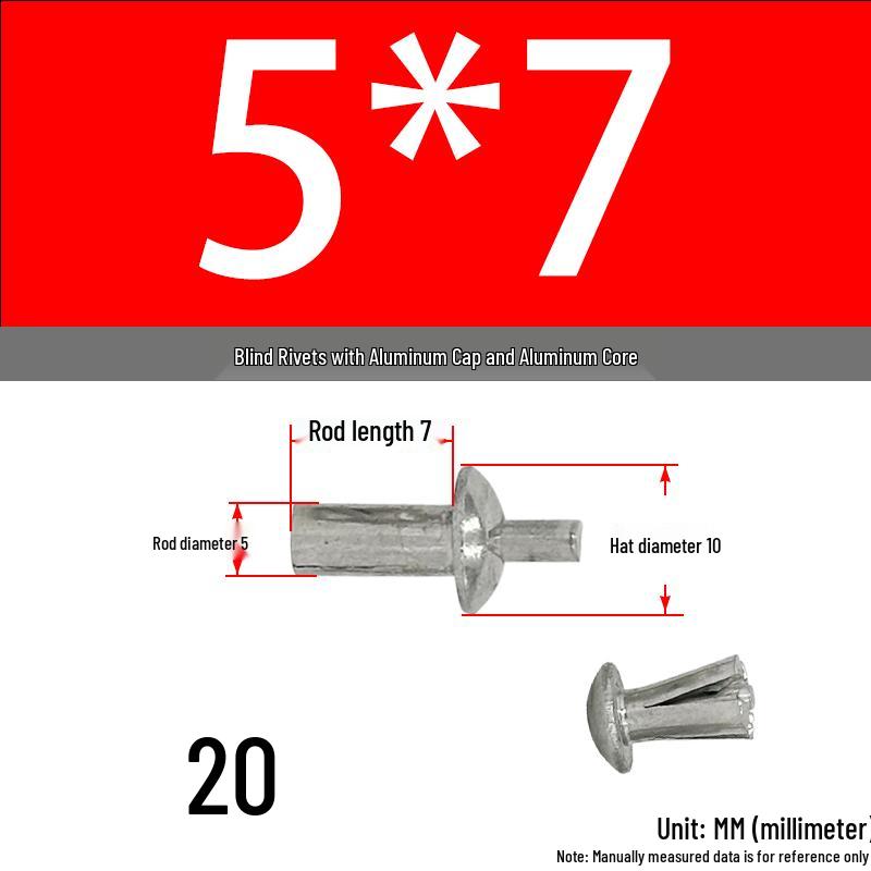 Aluminum Rivet Insert for Gantry Frame with Expansion Bolt and Wall Plug