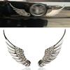 Car Auto Motorcycle Body Sticker 3D Eagle Angel Wings Badge Style Metal Aluminum Decals Silver/Gold Exterior Accessories