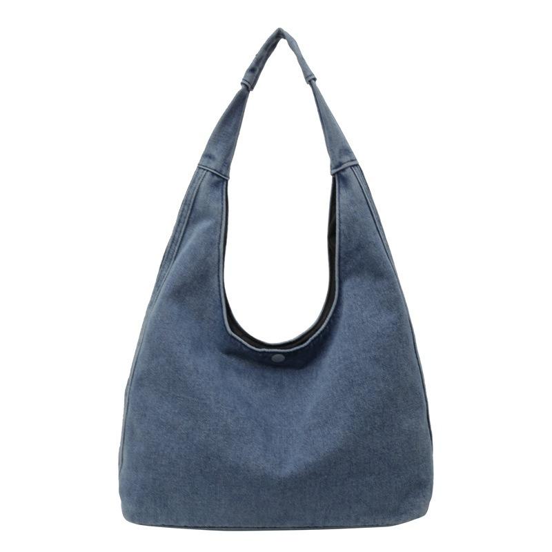 Leisure Commuting Washed Denim Large Capacity Bag