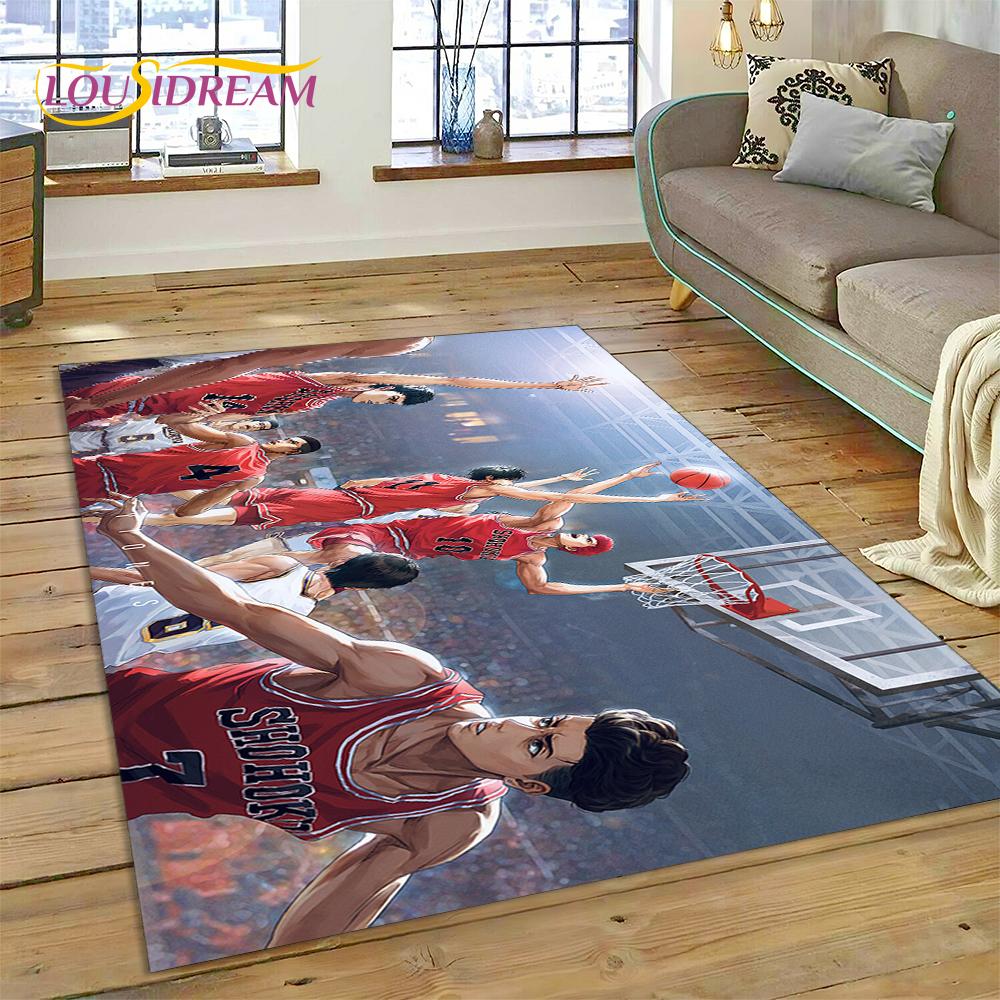 Cartoon Slam Dunk koszykówka Anime dywanik dywan do salonu dekoracje do wnętrz do sypialni, mata podłogowa dekoracja antypoślizgowa na wycieraczkę sofę