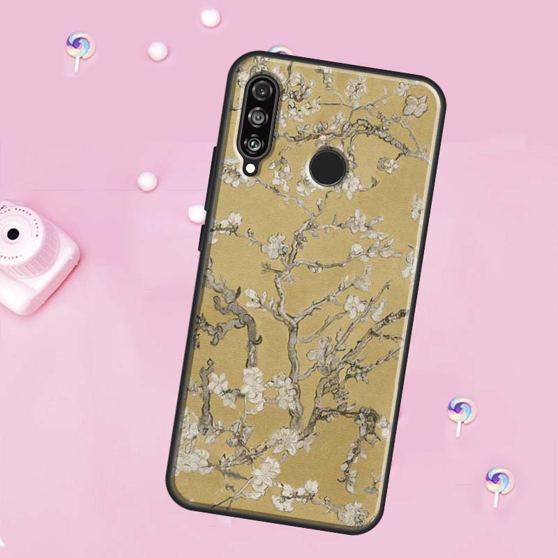 Blossoming Almond Tree For Huawei Nova 10 9 SE 3i 7i 8i 11i 12i Y73 Y90 Y70 Y72 Y61 Y91 P60 Pro P30 P40 Lite Case