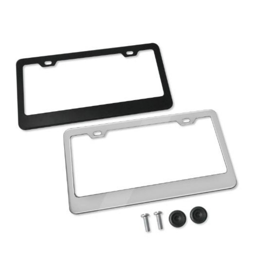 Stainless Steel Protecting License Plates Black/Silver License Plate Cover License Plate Holder
