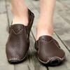 Summer New Men's Casual Hollow Breathable Doudou Shoes Comfortable, Light and Non-slip Hand-sewn Bag Head Sandals
