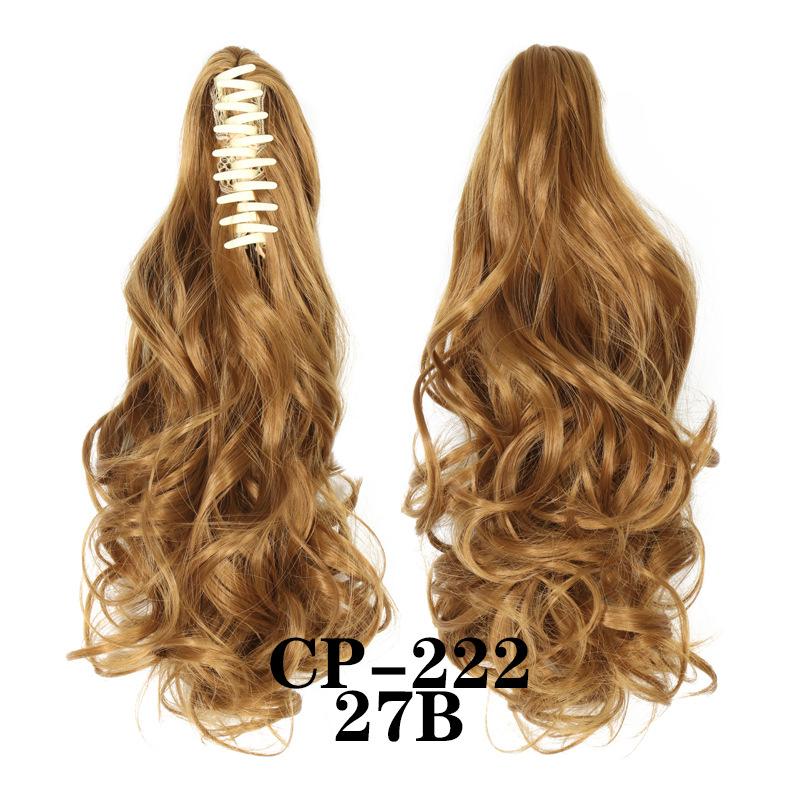 Claw Clip In Ponytail Extension Synthetic Hairpiece Curly Wavy Hair Extension 15 Inch Long Ponytail Hairpieces For Women Girl