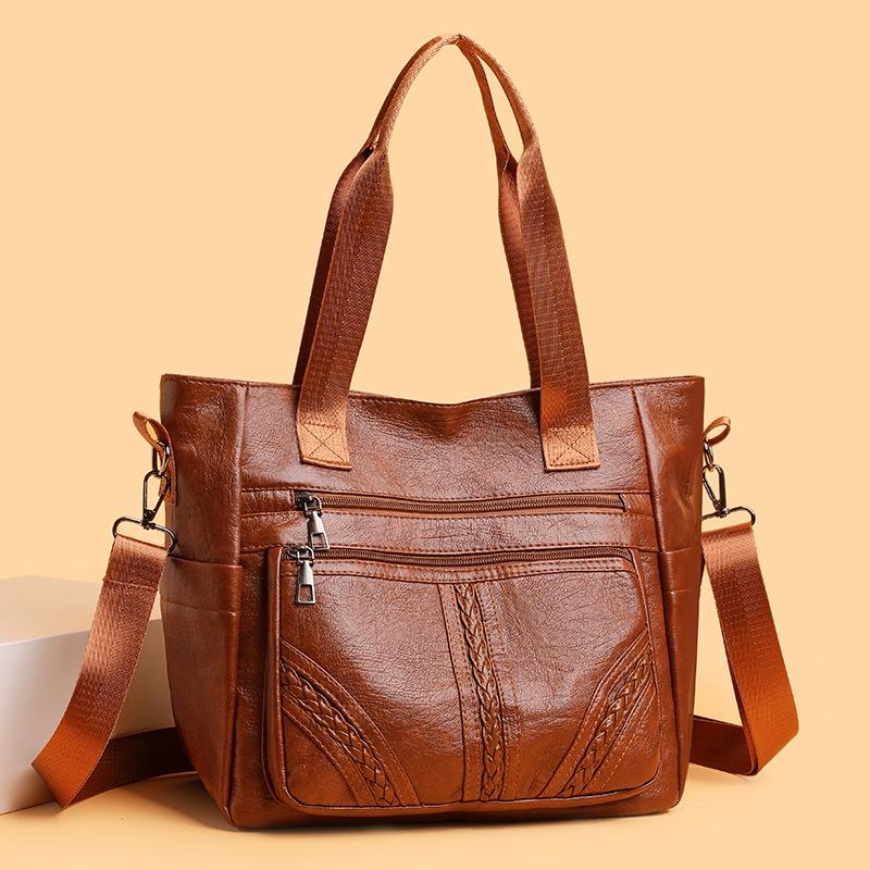 Multi Functional Single Shoulder Retro Commuting Tote Bag