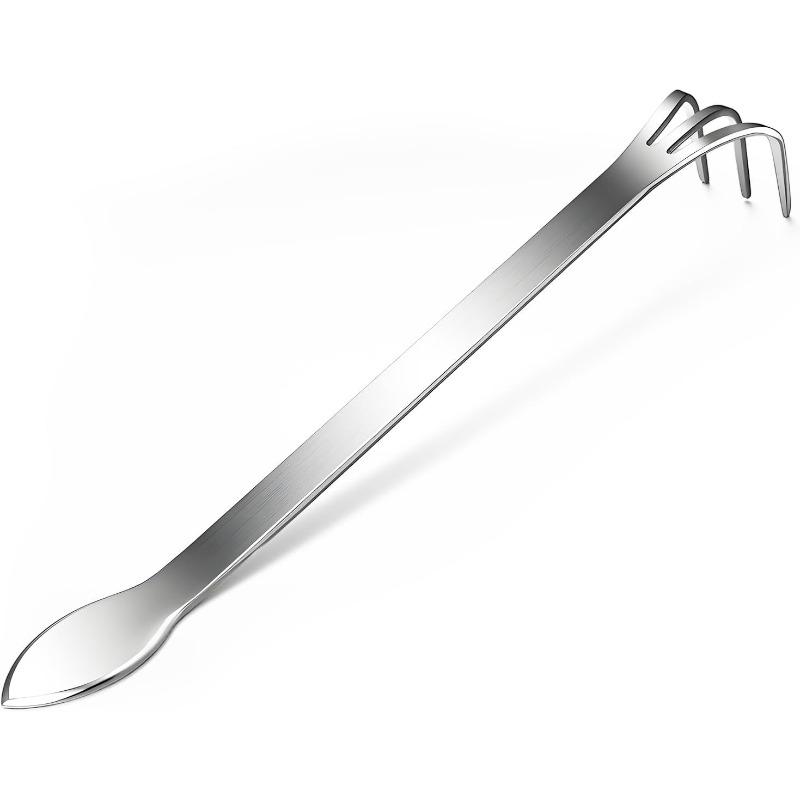 Stainless Steel Root Rake,Stainless Steel 3 Prong Root Rake Pick Loosen Soil Bonsai Tree Tool Set for Gardening Plants