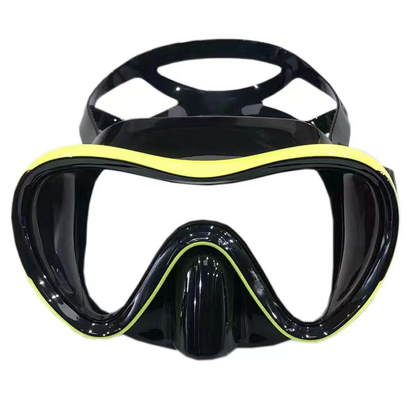 Adult Large Frame Silicone Diving and Snorkeling Goggles