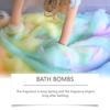 Merry Christmas Bath Ball Bubble Bath Products Spa Stress Relief Relax Organic Rose Lemon Lavender Handmade Surprise Gift Set