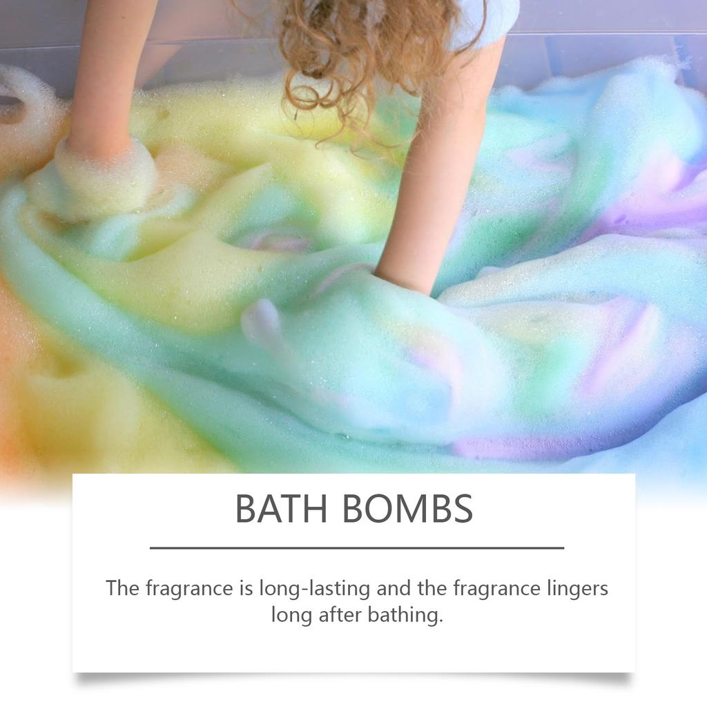 Merry Christmas Bath Ball Bubble Bath Products Spa Stress Relief Relax Organic Rose Lemon Lavender Handmade Surprise Gift Set