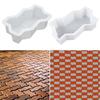 1Pcs Plastic Stepping Stone Paver Waves Shaped Walkway Brick Mold  For Lawn Patio Yard Garden