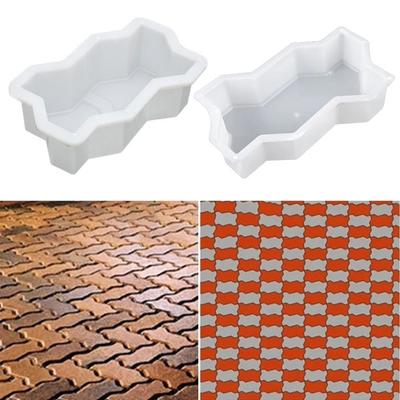 1Pcs Plastic Paving Brick Mould Reusable Concrete Path Maker Mold  For Lawn Patio Yard Garden