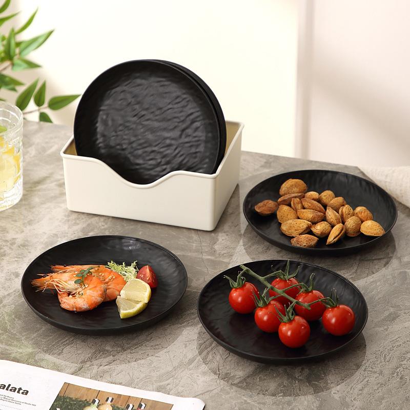 10ER-PACK 6,1 Zoll Weizenstroh-Teller, Unzerbrechliche Kunststoff-Essteller, Wiederverwendbare Leichte Kleine Teller für Dessert und Snacks