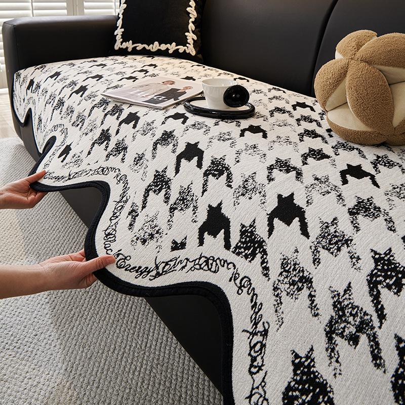 Chenier Sofa Cushion  New Four-Season Universal High-End Non-Slip Seat Cushion Special-Shaped Straight Leather Sofa Cover