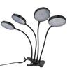 60W 4 Head LED Plant Growing Lights USB Power Supply Clip On Grow Lamp with 5 Dimmable Light Modes for Indoor Plants