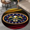 Denver Basketball Team Round Rug for Livingroom,Bedroom, Palyroom, Chair Rug, Area Rug, Circle Carpet, Large Size Fan Christmas Gift