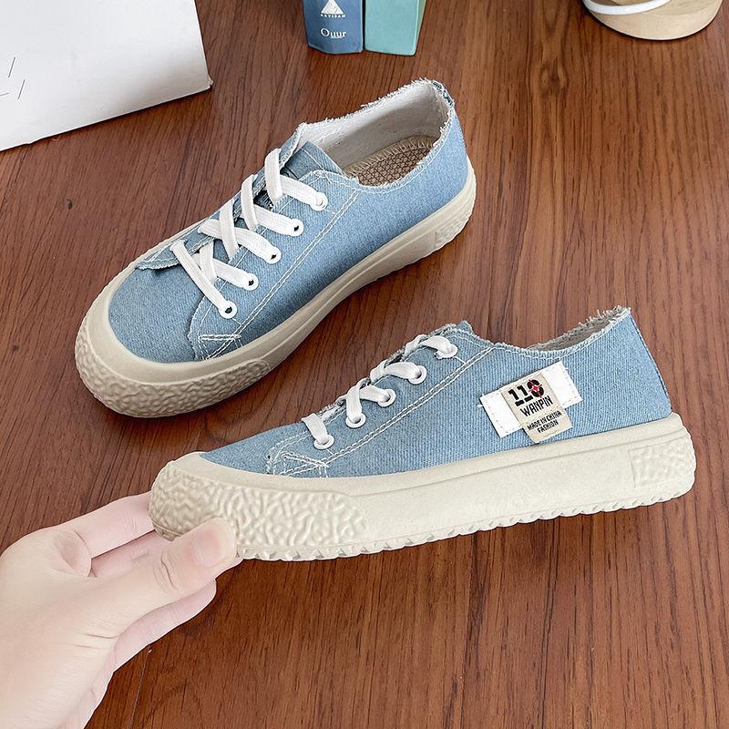 Canvas shoes women's 2025 summer new soft soled shoes anti slip and wear-resistant thick soled women's casual shoes
