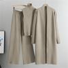 Autumn And Winter Lazy Temperament Knitted Suit Sleeveless Vest Sweater Cardigan Pants Three Piece Set