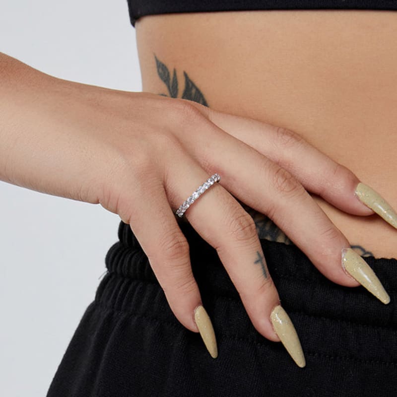 RAINDROP JEWELRY Raindrop 2.5MM Brilliant Eternity Ring