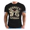 Men'S Biker Brotherhood Tee - Retro Motorcycle Graphic Short Sleeve Casual Shirt, Washable Gift for Riders, All-Season Wear