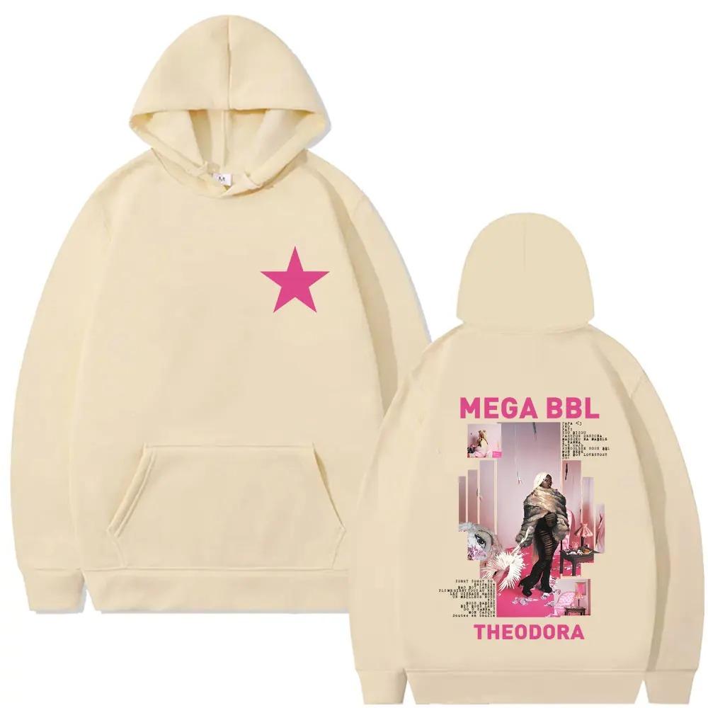 Rapper Theodora Mega Bbl Album Grafische Hoodie Unisex Hip Hop Mode Pop Trendy Oversized Casual Vintage Hoodies Herfst