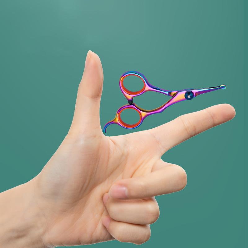 Pet Hair Scissors Animal Cutting Feet Ear Eye Hair Trimming Grooming Stainless-steel Dog Scissors Pets Shears Practical Household Product