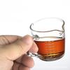 Espresso-Extraktbecher, hitzebeständiges Glas, verdickter Messbecher, Haushaltsküche für Espressokaffee, doppelmündige Unzentasse