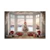 Indoor Window Sill Winter Snow Scene Children Shooting Background Cloth Background Wall Decoration Photo Cloth