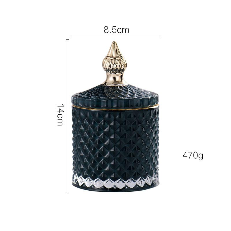 Nordic Bathroom Decoration Makeup Organizer Containers Glass Storage Box Jewelry Organizer Cotton Pad Holder Cotton Swab Holder