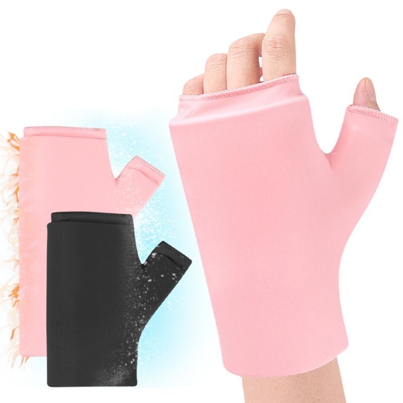 Wrist Thumb Support Gloves For Sports Injuries Cold Ice Heat Therapy Gel Wrist Support Compression Hand Mitten 1PC