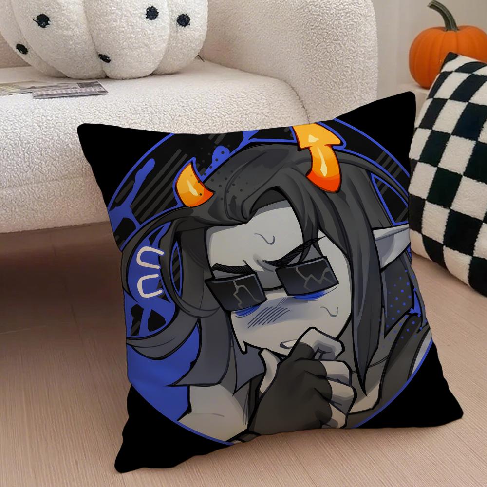H-Homestuck Cushion Cover Linen Pillow Case Soft Breathable Protective Couch Room Decoration