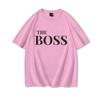 The Boss  The Real Boss Matching Tshirts Couples Matching Outfits Gifts Funny Letter Print Valentines Day Unisex Women Clothing