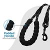 Dog Leash, Dog Training Leash, Padded, Soft Handle, Rope for Puppies and Small, Medium and Large Dogs, 1.2 and 1.5 and 2 Meters, Black