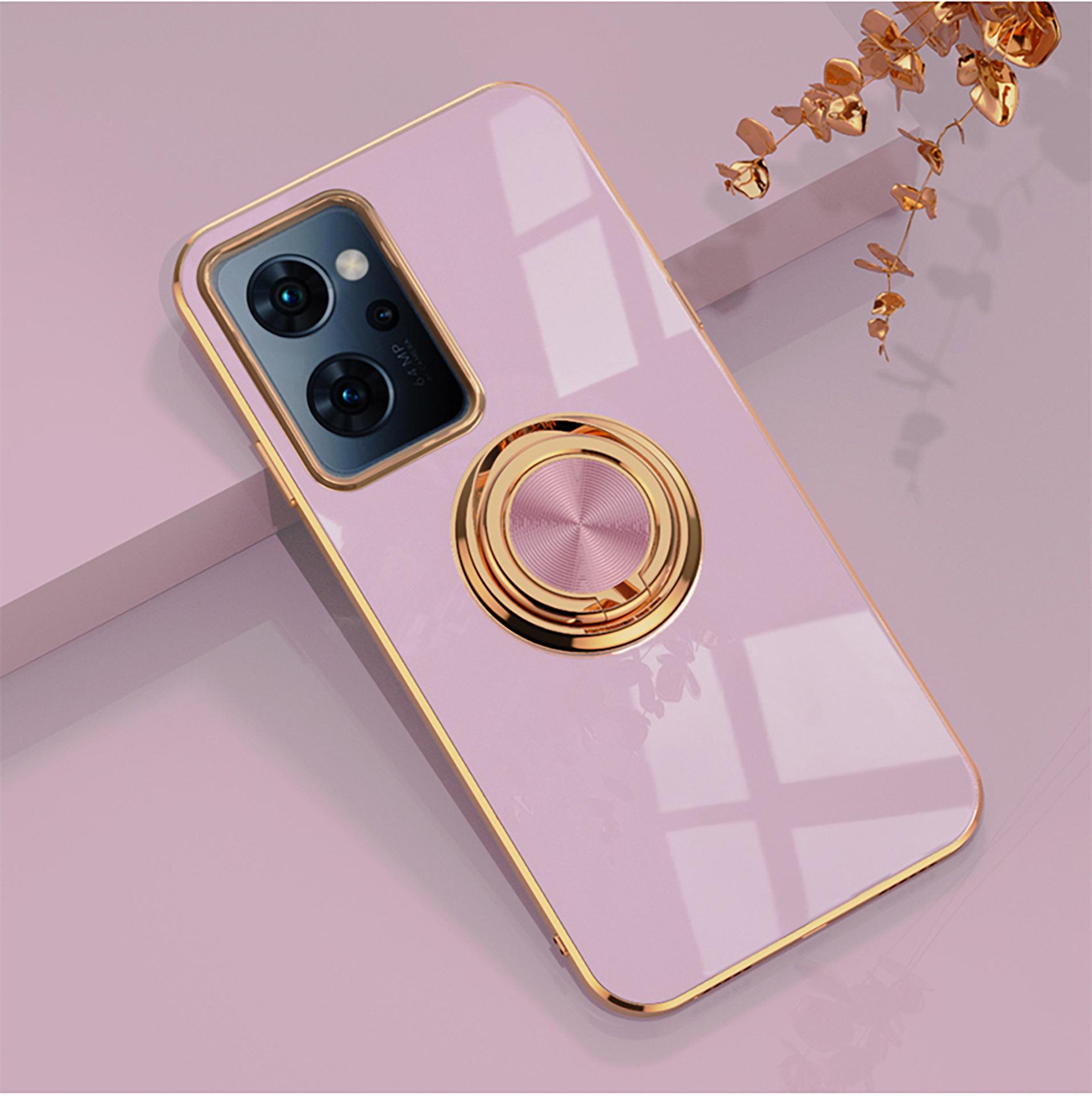 

Совместим с OPPO Reno 11A, Reno 97/5A Японская модель, Гальванизированный магнитный автомобильный держатель для телефона с кольцом-держателем. Reno 5A Japanese Version