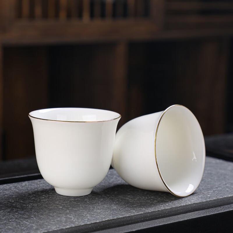 

Tuopai TP014 10-Piece Mutton Fat Jade Gaiwan Travel Tea Set