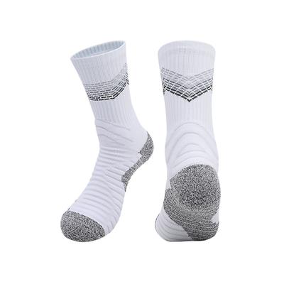 Summer Elite Basketball Socks Men'S Actual Combat Non-Slip Cycling Socks Thick Wear-Resistant Towel Bottom Medium Tube Professional Sports Socks
