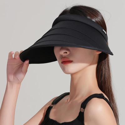 Summer Cool Folding Sun Cap (Black)