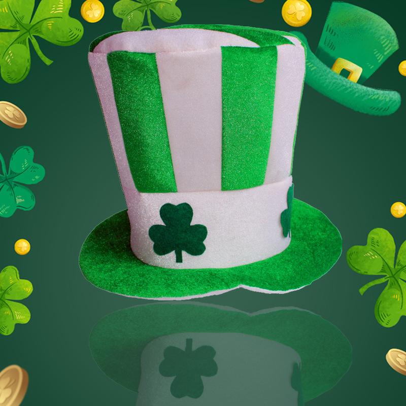 Patrick Day Adult Funny Party Hat Costume Clown Magician Dress Ireland Festival Canival Christmas Birthday Football Fans Cap