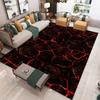 Exquisite non-slip volcanic lava pattern area rug flannel texture handmade perfect for living room bedroom dormitory mat INS