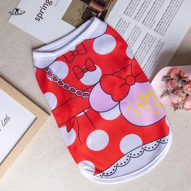 Cartoon-Welpen-Hundeweste, Sommer-Haustierkleidung für kleine Hunde, Chihuahua, Yorkshire, Malteser, Shirts, Hunde, Haustiere, Kleidung, Katzen-Outfit