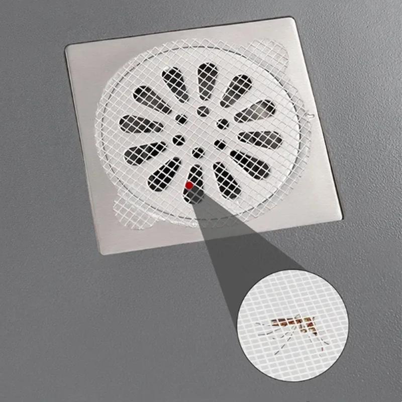 5/30pcs Anti-blocking Filter Screen Sink Sewer Outfall Stopper Floor Drain Sticker Hair Catcher Household Cleaning Products
