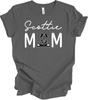 Scottish Terrier Mom T-Shirt Scottie Dog Lover Gift Fur Mama Peeking Scottie Tee