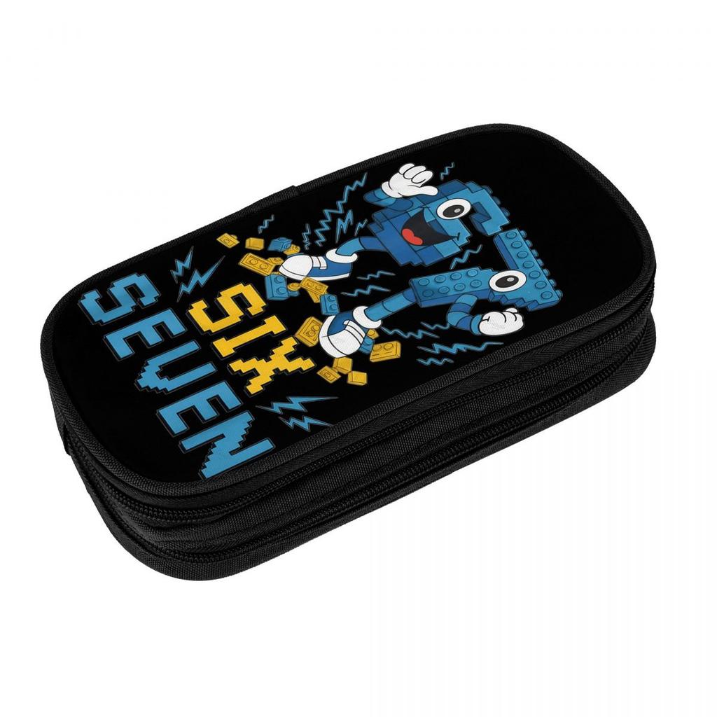 Meme 67 Six Seven 6 7 Italian Brainrot Pencil Case Pencil Pouch Boy Girl Double Layer Fashion School Pencil Cases Supplies