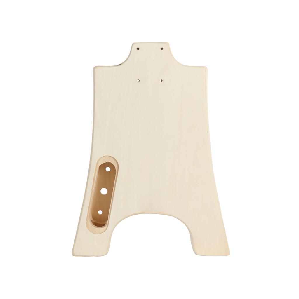 Btuty DIY Unfinished Electric Guitar Kit Guitar Assembly Kit Guitar Kit Guitar Barrel Blank Wooden Guitar Body Replacement Parts Basswood Body Maple