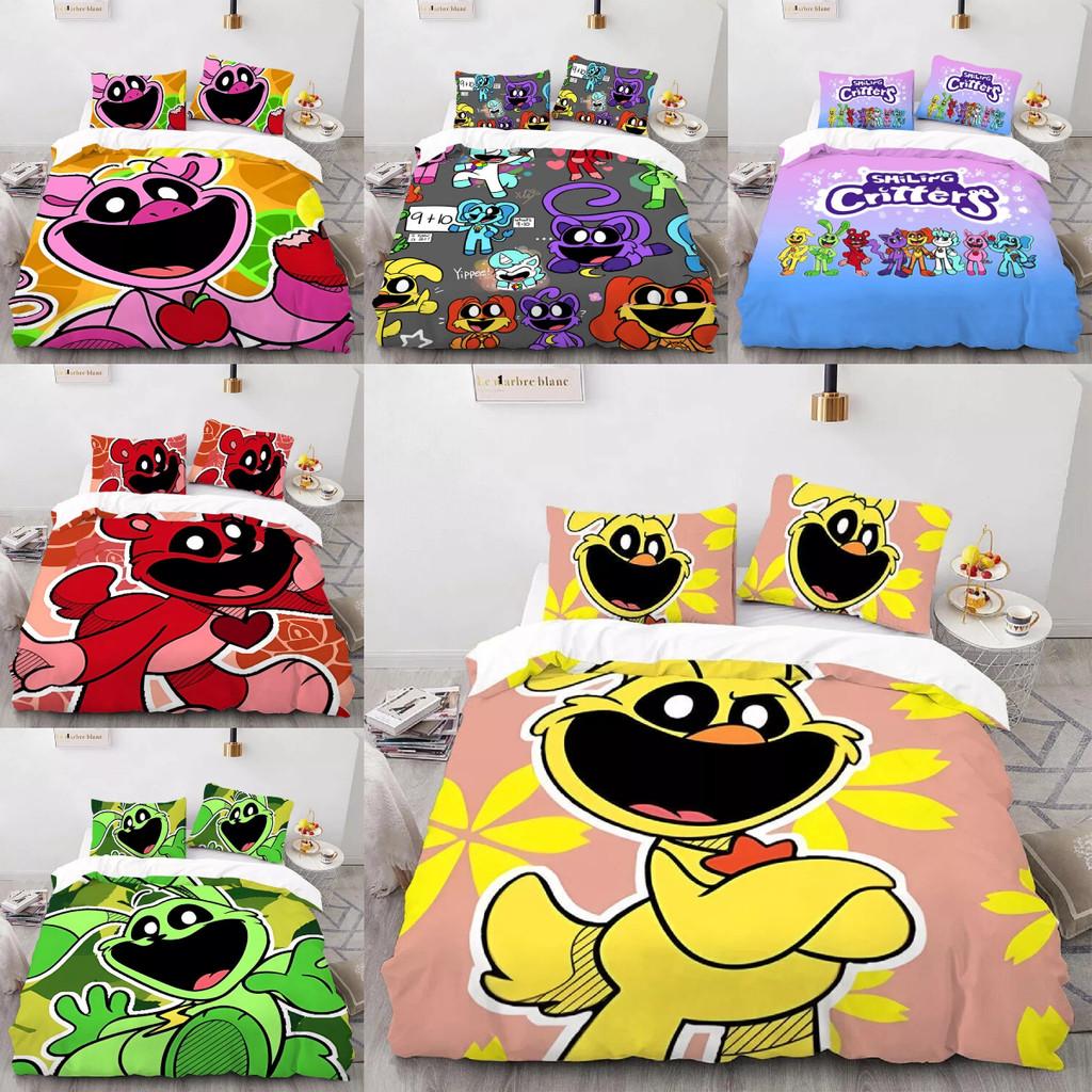 Luxurious Three Piece 3d Digital Print Bed Set Featuring Soft Microfiber Cartoon Design