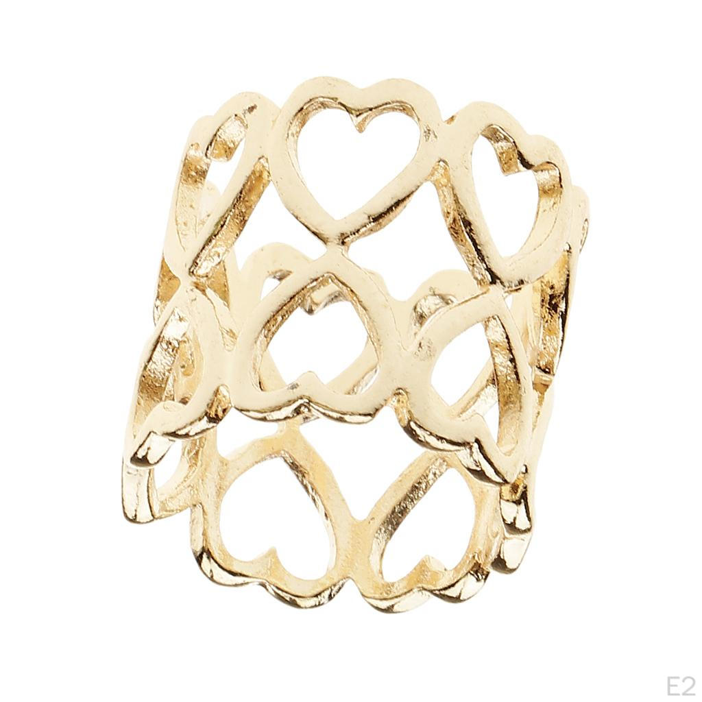 Wedding Clip Buckle Rings for Scarfs Fasten Holder Hollow Little Heart
