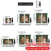 2D Flat Printing  2pcs Gingerbread Joy Chic Chic Curtain Durable Polyester Curtains Home Decor Suitable for Bedroom & Living Room
