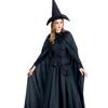 Black Witch Stylish Dress For Women Including Hat And Cloak For Role Play And Fun Halloween