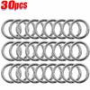 30/10pcs Metal O Ring Spring Clasps for DIY Jewelry Openable Round Carabiner Keychain Bag Clips Hook Dog Chain Buckles Connector