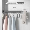Wall-Mounted Retractable Clothes Drying Rack for Balcony and Bay Windows