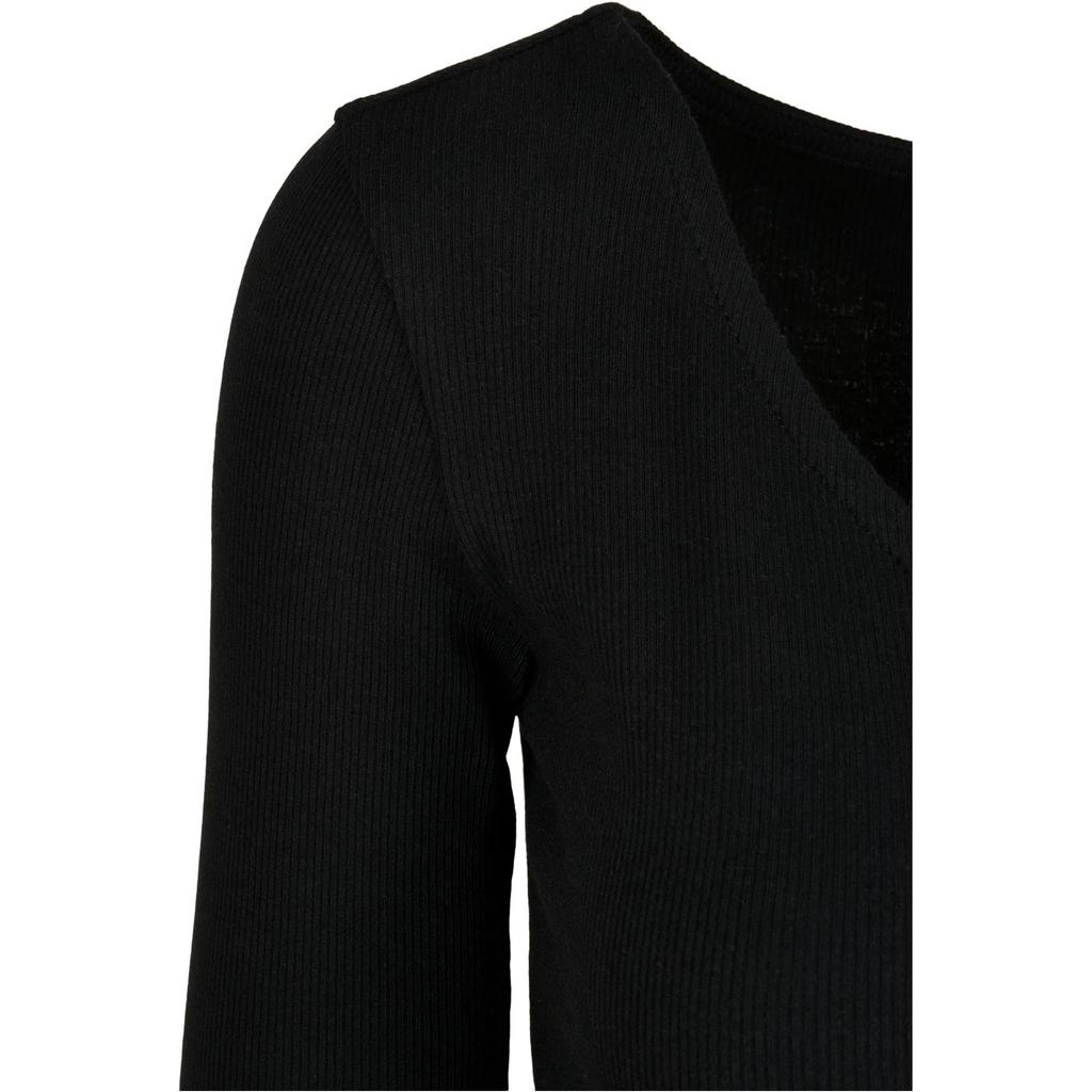 Cardigan Cropped Canelado Feminino/Senhora Urban Classics
